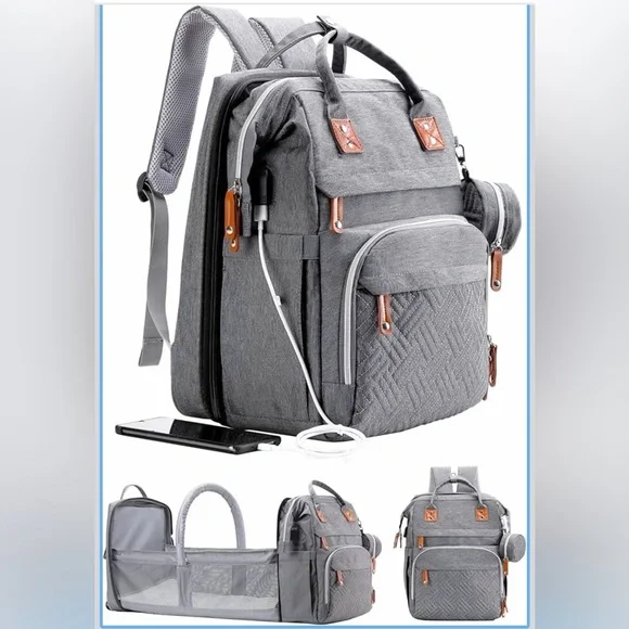 ISMGN Diaper Bag Backpack with Changing Station - Picture 4 of 6